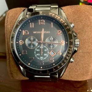 Michael Kors MK8255 Bradshaw Chronograph Gunmetal Ion-plated Men's Watch